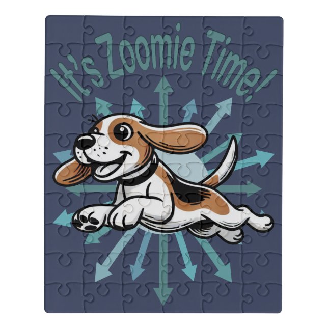It’s Zoomie Time Beagle Jigsaw Puzzle (Puzzle Vertical)