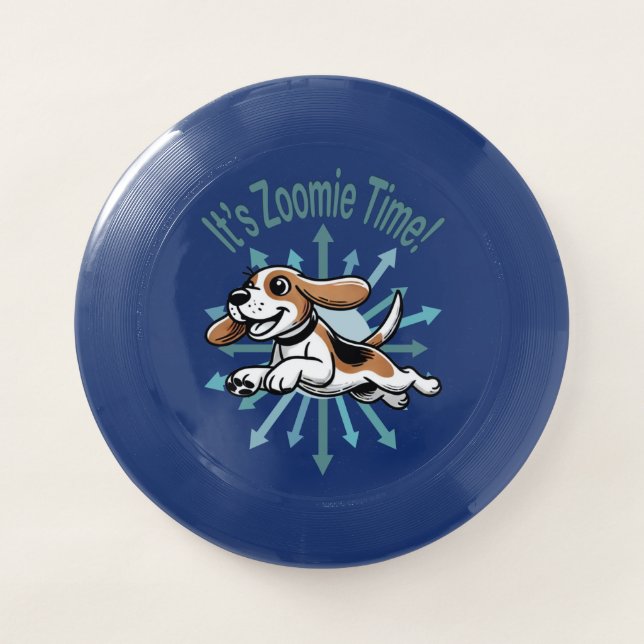 It’s Zoomie Time Beagle Wham-O Frisbee (Front)