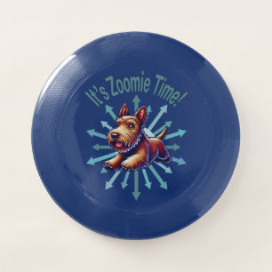 It’s Zoomie Time Brown Scotty Wham-O Frisbee