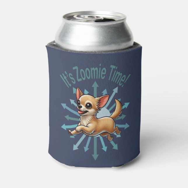 It’s Zoomie Time Chihuahua Can Cooler (Can Back)