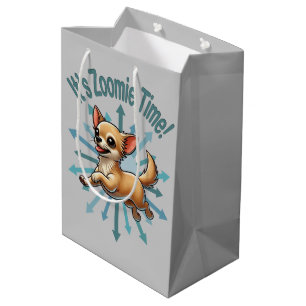 It’s Zoomie Time Chihuahua Medium Gift Bag