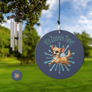 It’s Zoomie Time Chihuahua Wind Chime