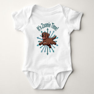 It’s Zoomie Time Chocolate Lab Baby Bodysuit