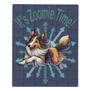 It’s Zoomie Time Collie Jigsaw Puzzle