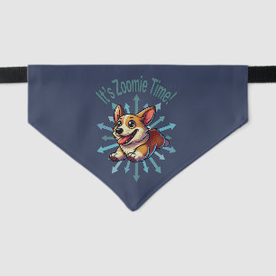 It’s Zoomie Time Corgi Pet Bandana Collar