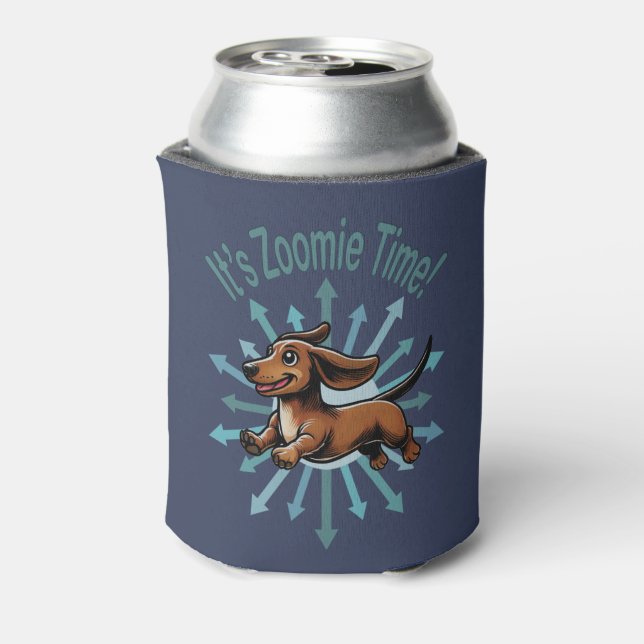 It’s Zoomie Time Dachshund Can Cooler (Can Back)