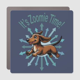 It’s Zoomie Time Dachshund Car Magnet