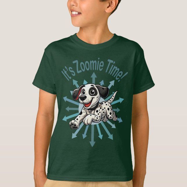 It’s Zoomie Time Dalmatian T-Shirt (Front)