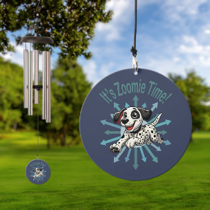 It’s Zoomie Time Dalmatian Wind Chime