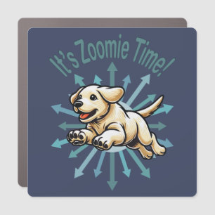 It’s Zoomie Time Golden Lab Car Magnet