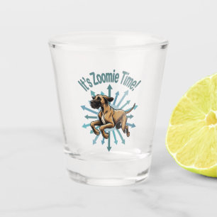 It’s Zoomie Time Great Dane Shot Glass