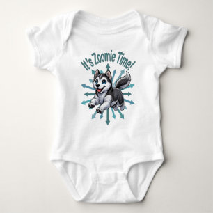It’s Zoomie Time Husky Baby Bodysuit