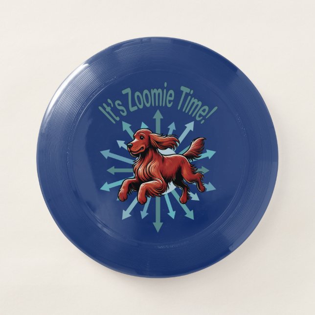 It’s Zoomie Time Irish Setter Wham-O Frisbee (Front)