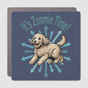It’s Zoomie Time Labradoodle Car Magnet