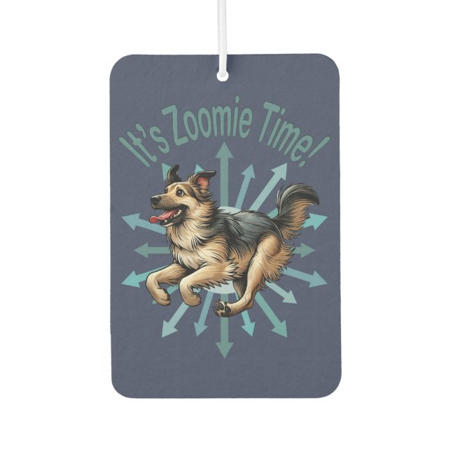 It’s Zoomie Time Large Mutt Air Freshener (Front)
