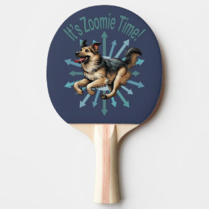 It’s Zoomie Time Large Mutt Ping Pong Paddle