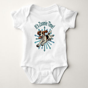 It’s Zoomie Time Medium Beagle Mutt Baby Bodysuit