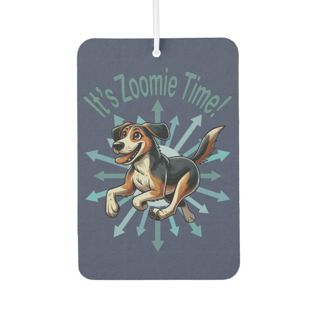 It’s Zoomie Time Medium Mutt Air Freshener (Front)