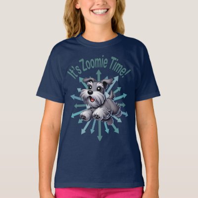 It’s Zoomie Time Miniature Schnauzer T-Shirt