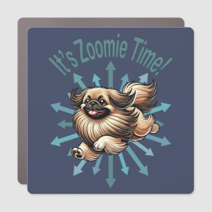 It’s Zoomie Time Pekingese Car Magnet