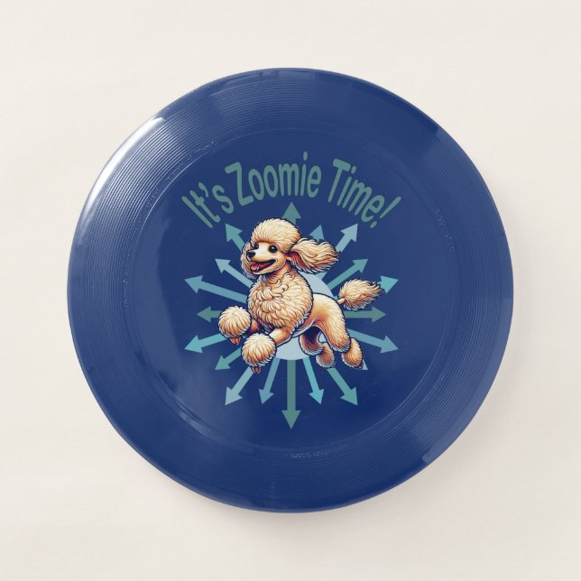 It’s Zoomie Time Poodle Wham-O Frisbee (Front)