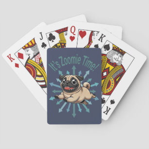 It’s Zoomie Time Pug Poker Cards