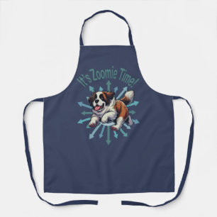 It’s Zoomie Time Saint Bernard Apron