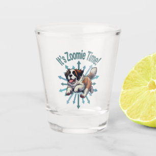 It’s Zoomie Time Saint Bernard Shot Glass