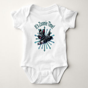 It’s Zoomie Time Scottish Terrier Baby Bodysuit