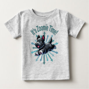 It’s Zoomie Time Scottish Terrier Baby T-Shirt