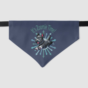 It’s Zoomie Time Scottish Terrier Pet Bandana Collar