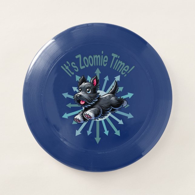 It’s Zoomie Time Scottish Terrier Wham-O Frisbee (Front)
