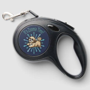 It’s Zoomie Time Shih Tzu Retractable Pet Leash