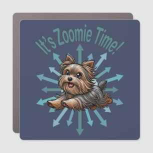 It’s Zoomie Time Yorkshire Terrier Car Magnet