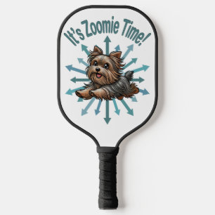 It’s Zoomie Time Yorkshire Terrier Pickleball Paddle