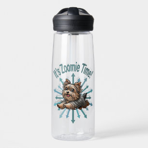 It’s Zoomie Time Yorkshire Terrier Water Bottle