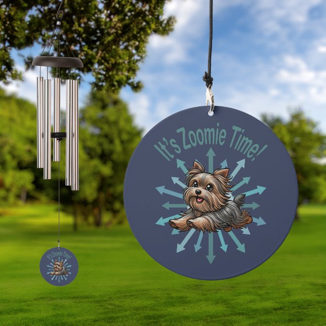 It’s Zoomie Time Yorkshire Terrier Wind Chime (Outdoor)