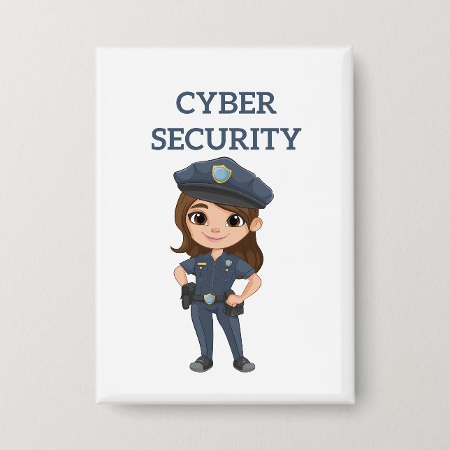 IT Security: Digital Defender Button (Front)