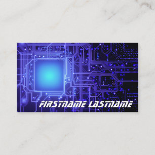 IT-Security expert circuit board mainboard cpu Business Card