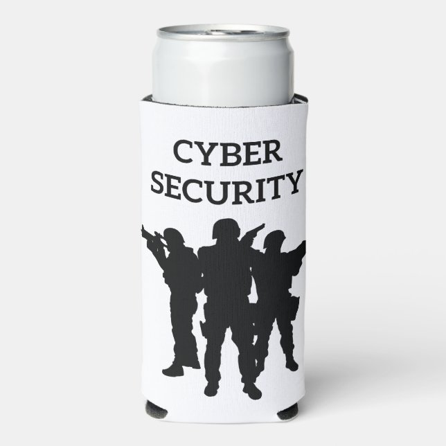 IT Security: The Digital Defense Squad Seltzer Can Cooler (Seltzer Front)