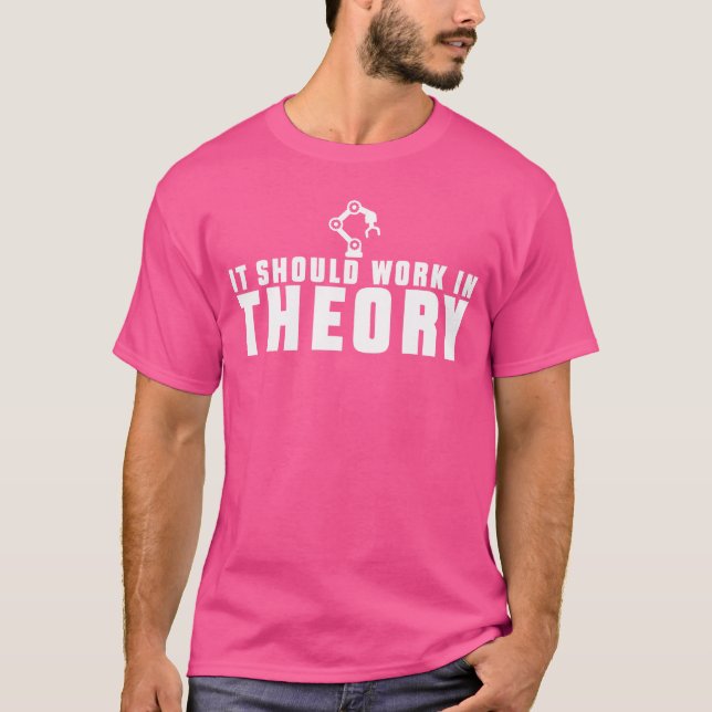 It Should Work Inheory Robotics Engineer Coding bo T-Shirt (Front)
