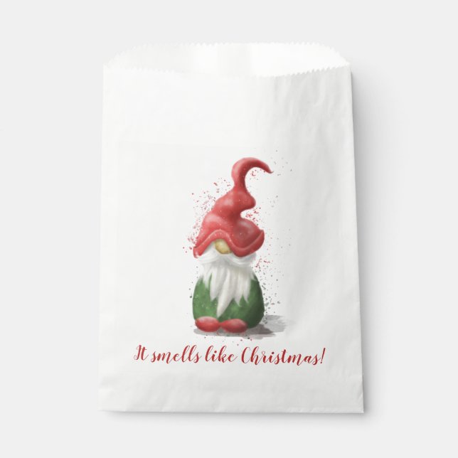 It smells like Christmas - gnome 1 Favor Bag (Front)