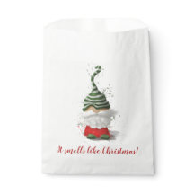 It smells like Christmas - gnome 2 Favor Bag