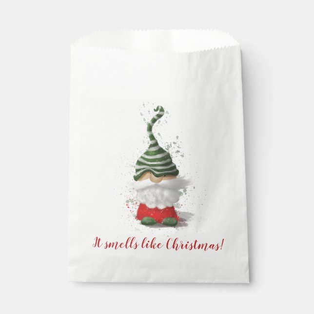 It smells like Christmas - gnome 2 Favor Bag (Front)