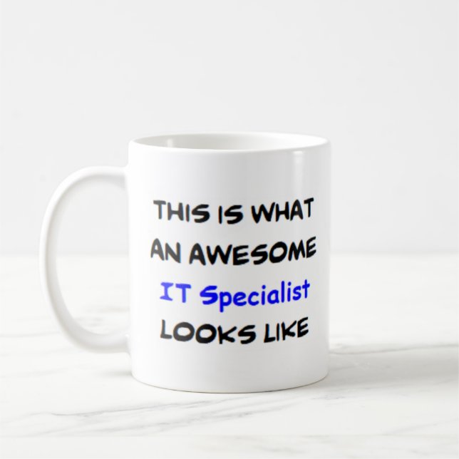 it specialist, awesome coffee mug (Left)