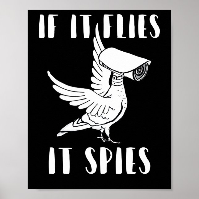 It Spies Conspiracy Theory Birds Aren’t Real Poster (Front)