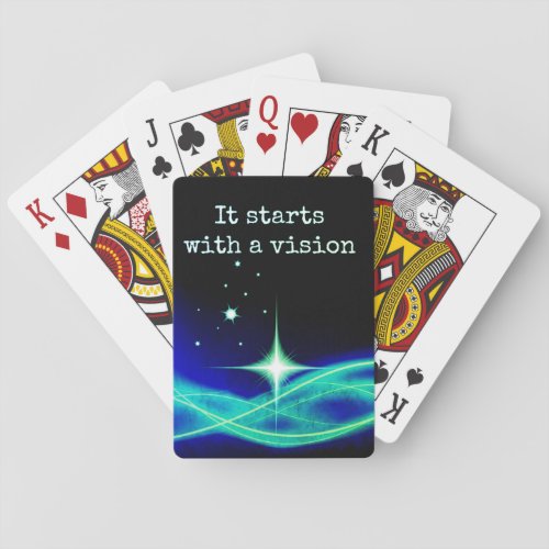 It Starts With A Vision Playing Cards