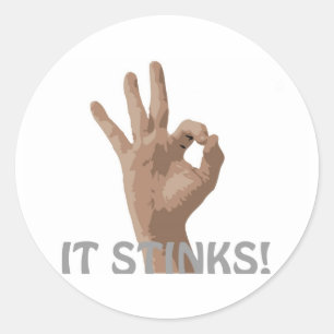 It Stinks! Classic Round Sticker