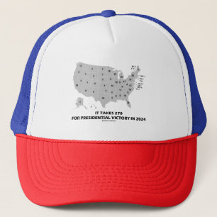 It Takes 270 For Presidential Victory In 2024 Map Trucker Hat