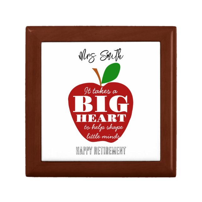 It takes a big heart Happy retirement gift box (Front)